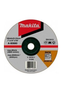 Makita Flex Taş 180x6Mm Bombeli A-80880