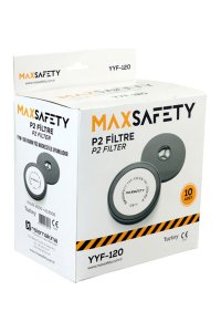 Max Safety YYF-120 10lu YYM-100 için P2 Toz Filtresi