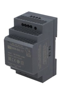 Mean Well DDR-60L-12 60W DIN Ray Tek Çıkış DC/DC Dönüştürücü