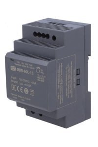 Mean Well DDR-60L-15 İnce Endüstriyel Ray Dönüştürücü