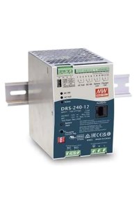 Mean Well DRS-240-12 12V Raylı Akıllı Güvenlik Güç Kaynağı