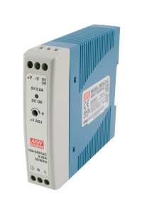 Mean Well MDR-20-5 15W 5V 3A Ray Montaj Led Sürücü