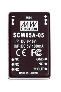 Mean Well SCW05A-05 1000mA 5W 5V DC-DC Dönüştürücü