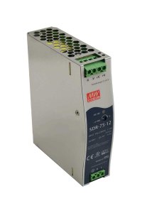 Mean Well SDR-75-12 75W 12VDC 6.3A Ray Montajlı Power Supply