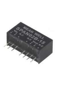Mean Well SPAN02B-15 2W 18-36VDC 15VDC İzole Dönüştürücü