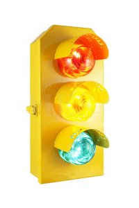 Mesan MS 8044.1.3.2.110-220VAC Kırmızı Turuncu Yeşil Led Mini Trafik Lambası