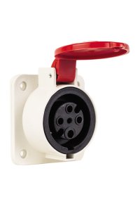 Mete Enerji 401040 3x16A 3P+E 380-415V Kauçuk Makine Prizi