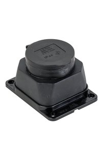 Mete Enerji 404012 1x16A 2P+E 220-240V IP44 Kauçuk Duvar Prizi