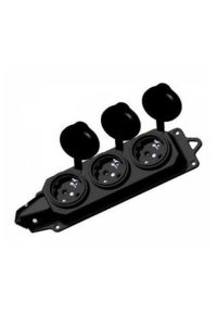 Mete Enerji 404014 1x16A 2P+E 220-240V IP44 3lü Grup Priz