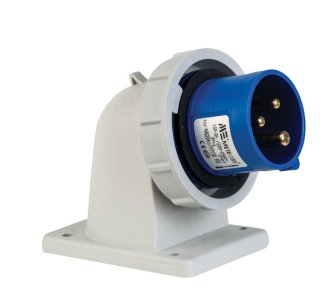 Mete Enerji 406204V 2P+E IP67 Cee Norm Eğik Makine Fişi
