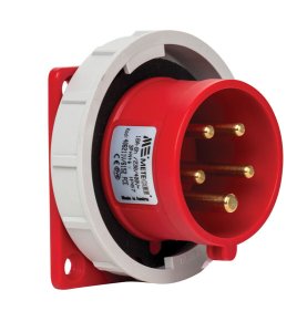 Mete Enerji 406211V IP67 75x75 Cee Norm Düz Makine Fişi