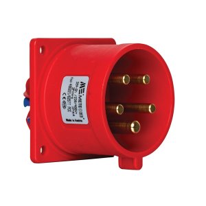 Mete Enerji 406221V 5x32A IP44 Cee Norm Düz Makine Fişi