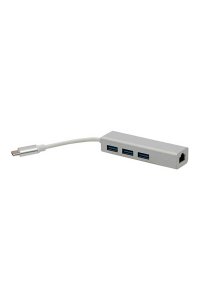 Powermaster PM-18229 Usb Type-C 3.0 3 Port Ethernet Adaptör