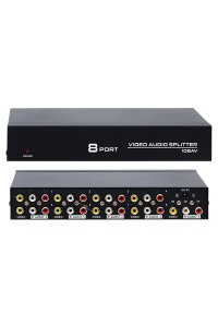 Powermaster PM-4832 8 Port Video Audio Splitter