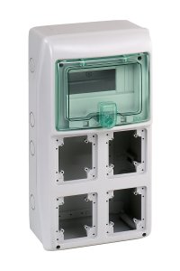 Schneider 13179 Kaedra 4 Güç Çıkışı için 1x8 Sigorta Kutusu