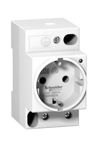 Schneider A9A15035 250V AC 2P+E 16A Alman Tipi DIN Soketi