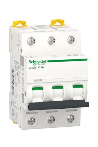 Schneider A9F74301 3K 6kA C Tipi 3x1A Otomatik Sigorta