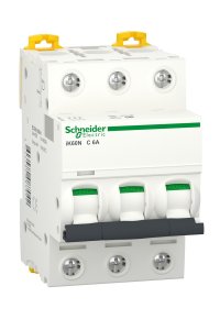 Schneider A9K24306 3K 6kA C Tipi 3x6A Otomatik Sigorta