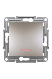 Schneider EPH1600169 Asfora Bronz Işıklı Liht Buton Anahtar