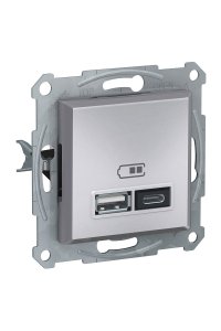 Schneider EPH2700361 Asfora 2li 2.4A USB Prizi