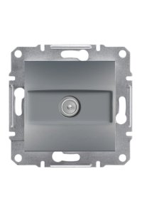Schneider EPH3200162 Asfora Tekli 1Db Çelik Sonlu TV Prizi