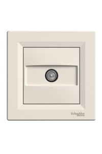 Schneider EPH3200323 Asfora 8Db Krem Çerçeveli TV Prizi