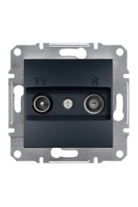 Schneider EPH3300271 Asfora 4Db Antrasit Geçişli TV/R Prizi