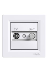 Schneider EPH3400121 Asfora 2li Çerçeveli Tipi TV-SAT Prizi