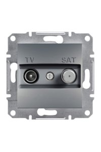 Schneider EPH3400362 Asfora Çelik TV-SAT Prizi