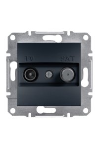 Schneider EPH3400371 Asfora Antrasit TV-SAT Prizi