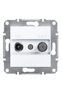 Schneider EPH3470121 Asfora 2li Beyaz Sonlu TV-SAT Prizi
