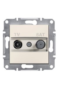 Schneider EPH3470123 Asfora 2li Krem Sonlu TV-SAT Prizi
