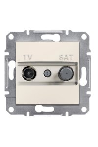 Schneider EPH3470323 Asfora 2li Krem TV-SAT Prizi
