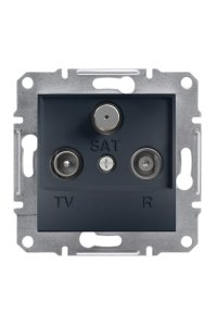 Schneider EPH3500171 Asfora Antrasit Sonlu Tv/R/Sat Prizi