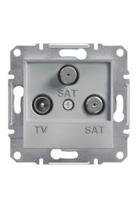 Schneider EPH3600161 Asfora 1Db Alüminyum Sonlu TV-SAT Prizi