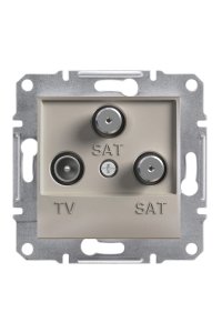 Schneider EPH3600169 Asfora 3lü 1dB Bronz TV-SAT-SAT Prizi