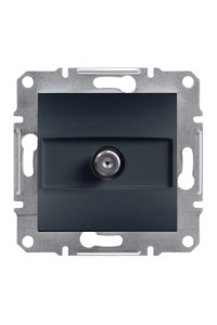 Schneider EPH3700171 Asfora Antrasit 1dB Sonlu SAT Prizi