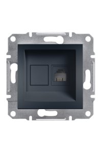 Schneider EPH4100171 Asfora Antrasit RJ11 Telefon Prizi