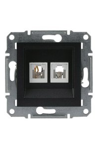 Schneider EPH4200171 Asfora Antrasit RJ11 Telefon Prizi