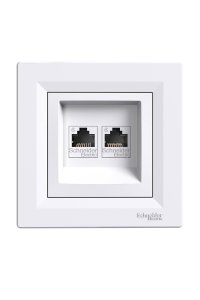 Schneider EPH4800121 Asfora 2li RJ45 CAT6 UTP Telefon Prizi