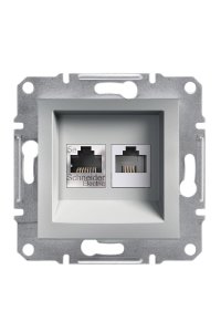 Schneider EPH4900161 Asfora RJ45 CAT5E UTP+RJ12 Priz