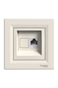 Schneider EPH5000123 Asfora Krem Çerçeveli Rj45 Cat 5E Stp