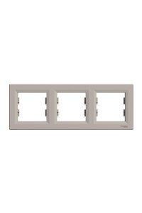Schneider EPH5800369 Üçlü Asfora Bronz Yatay Çerçeve