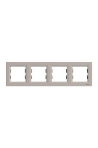 Schneider EPH5800469 Asfora 4lü Bronz Yatay Çerçeve