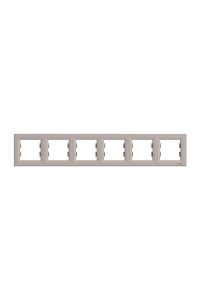 Schneider EPH5800669 Altılı Asfora Bronz Yatay Çerçeve