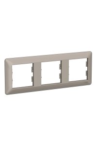 Schneider EPH5805369 EM PLUS 3lü Bronz Yatay Priz Çerçevesi