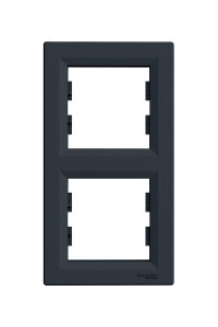 Schneider EPH5810271 İkili Asfora Antrasit Dikey Çerçeve