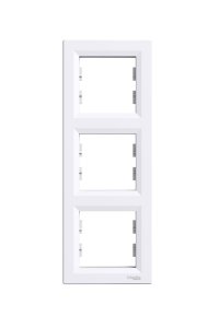 Schneider EPH5810321 Üçlü Asfora Dikey Beyaz Çerçeve