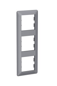 Schneider EPH5815362 3lü Çelik Dikey Anahtar Priz Çerçevesi