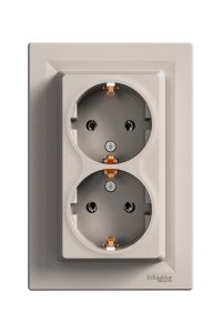 Schneider EPH9900169 Asfora Bronz 2li Topraklı Priz